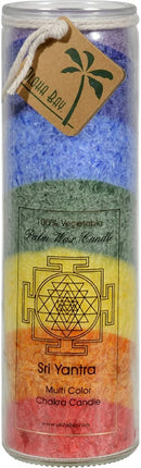 Chakra Candle Jar - Sri Yatra (Rainbow) · 16 oz.