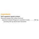 RegenerLife Resveratrol 500 mg · 60 Capsules