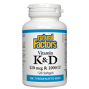 Vitamin K & D 120 mcg & 1000 IU