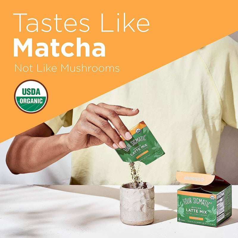 Four Sigmatic Matcha Latte Mix with Lion's Mane · 10 Packets