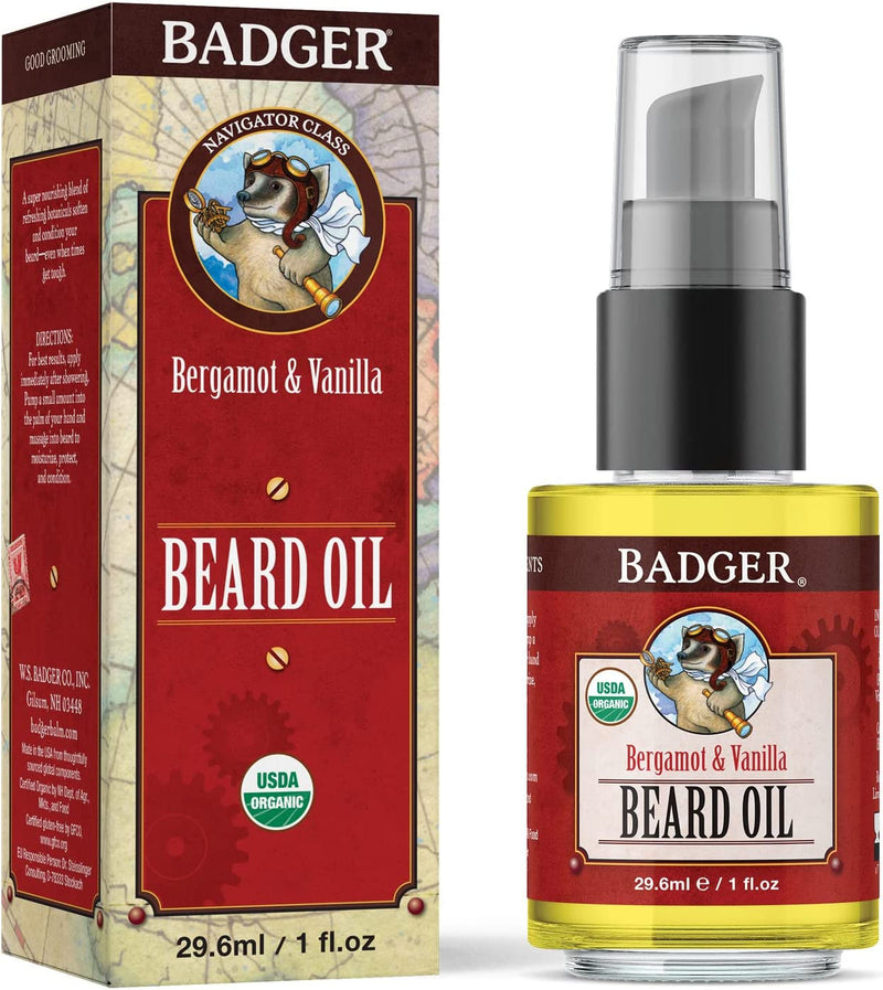 Organic Beard Oil Bergamot & Vanilla · 29.6 mL