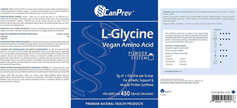 L-Glycine Vegan Amino Acid · 450 g Powder