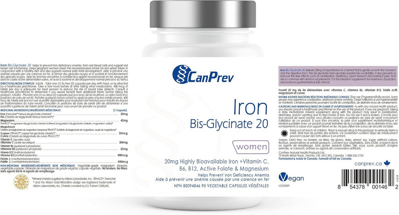 Iron Bis-Glycinate 20 (women)
