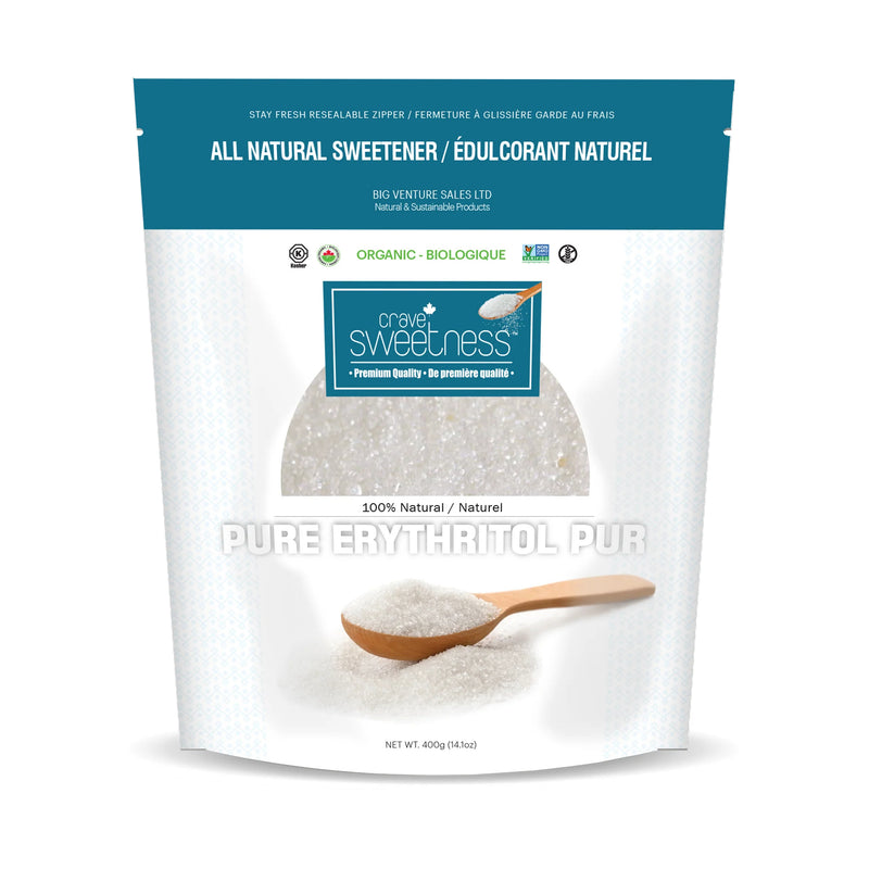 100% Organic Erythritol · 400 g