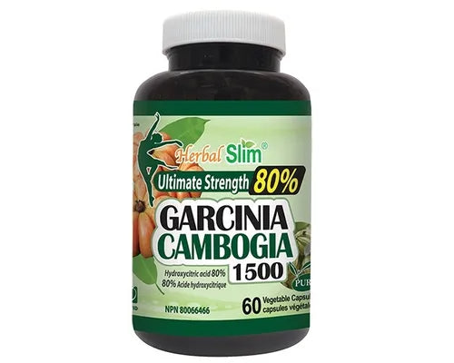 Herbal Slim Garcinia Cambogia 1500, 80% HCA · 60 Capsules