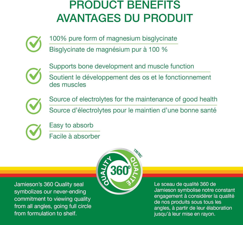 100% Pure Magnesium Bisglycinate 100 mg  · 130 Capsules