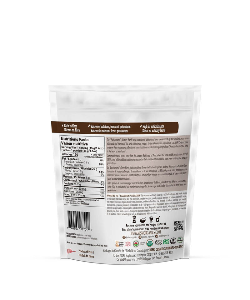 Organic Cacao Beans · 227 g