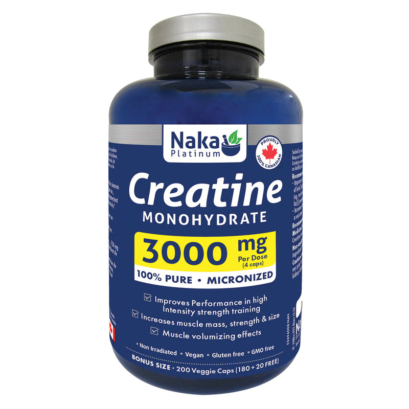 Creatine Monohydrate · 200 Capsules