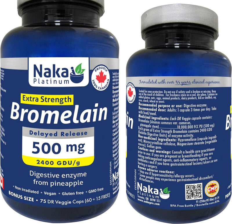 Extra Strength Bromelain 500 mg, Delayed Release