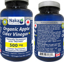 Organic Apple Cider Vinegar+ 500 mg · 120 Capsules