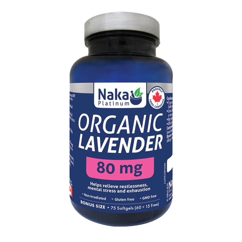 Organic Lavender 80 mg · 75 Softgels