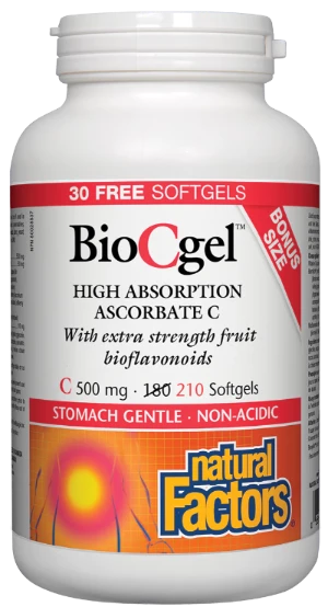 BioCgel™ 500 mg · High Absorption Ascorbate C