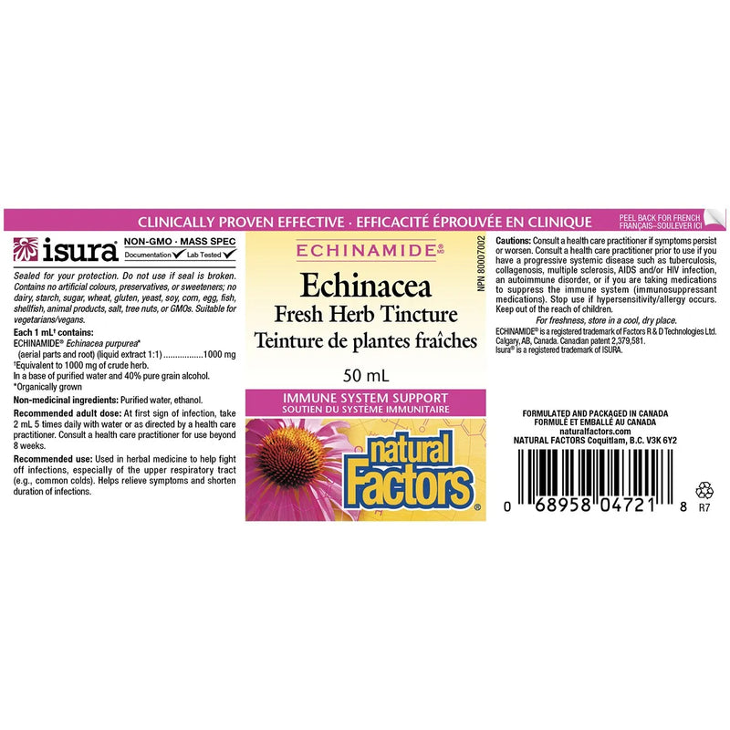 ECHINAMIDE · Anti-Cold Fresh Herb Tincture (alcohol-free) · 50 mL