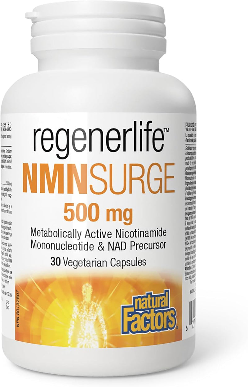 RegenerLife NMNSurge 500 mg · 30 Capsules