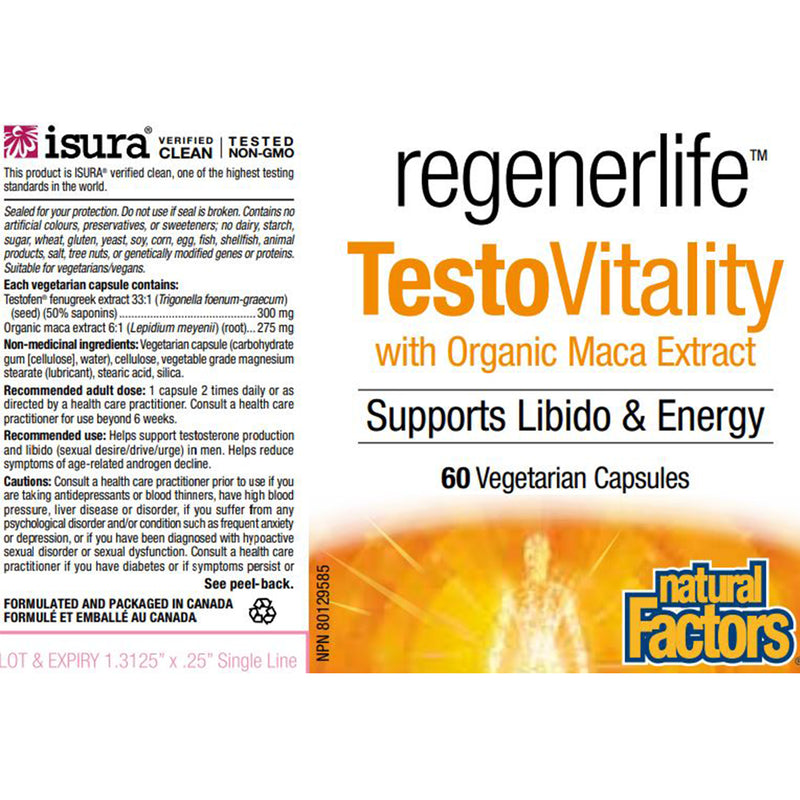 RegenerLife TestoVitality · 60 Capsules