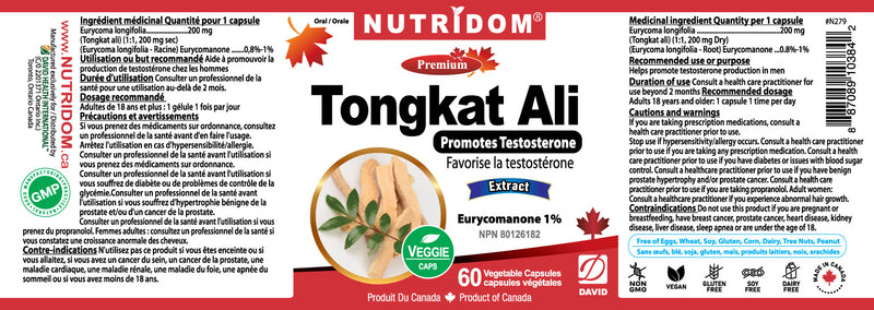 Nutridom Tongkat Ali · 60 Capsules