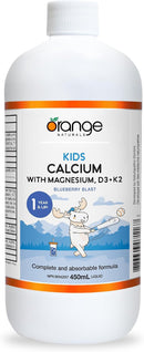 Kids Calcium with Magnesium, D3+K2 Blueberry Blast · 450 mL Liquid