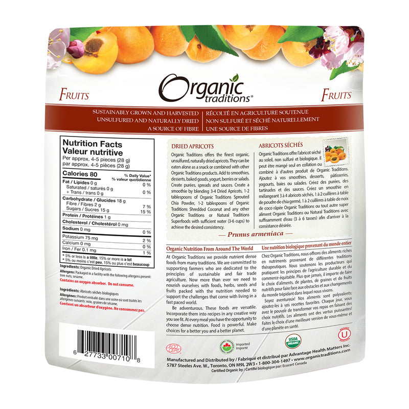 Organic Dried Apricots · 227 g