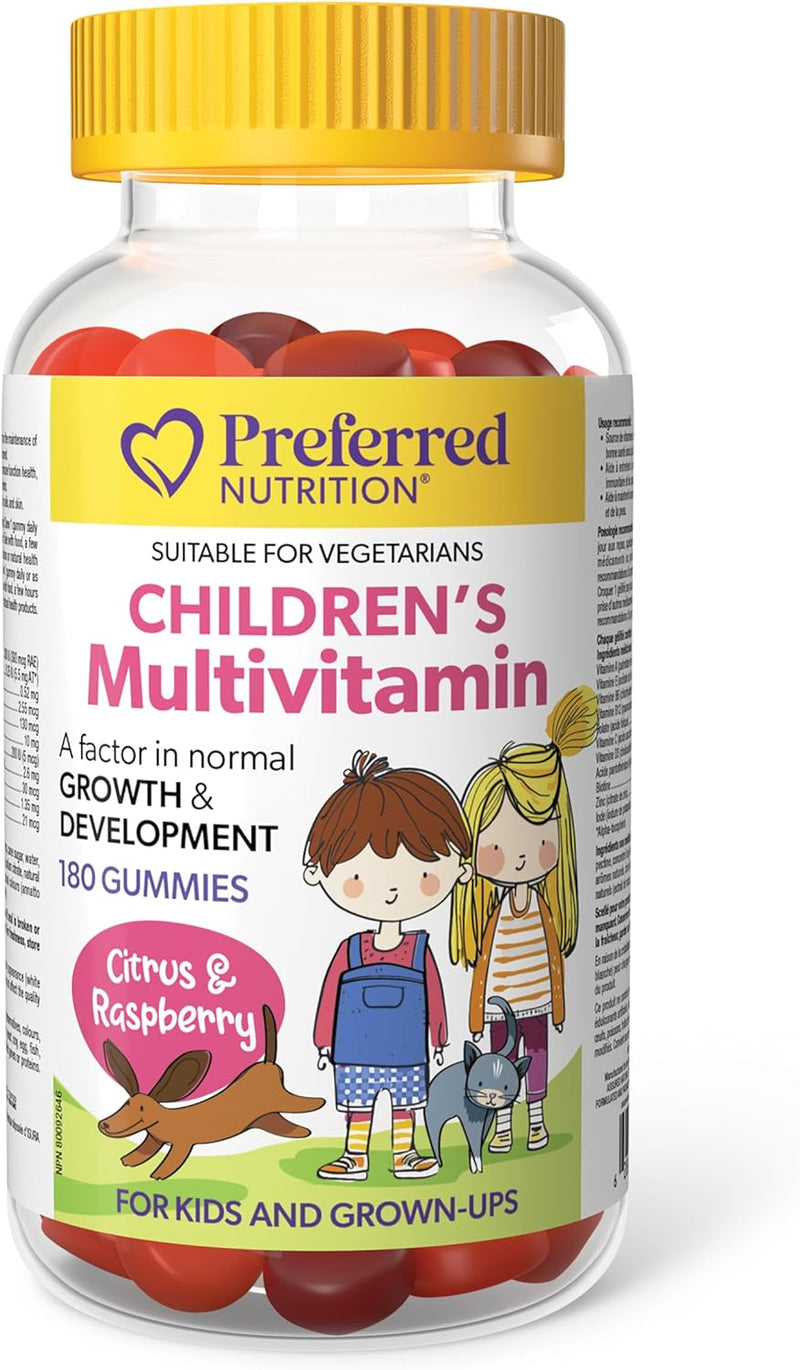 Children's Multivitamin Citrus & Raspberry · 180 Gummies