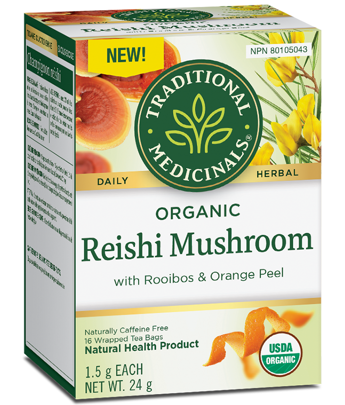 Organic Reishi Mushroom with Rooibos & Orange Peel · 16 Tea Bags