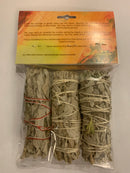Smudge Combo Pack · 3-pack of 4" Smudge Sticks