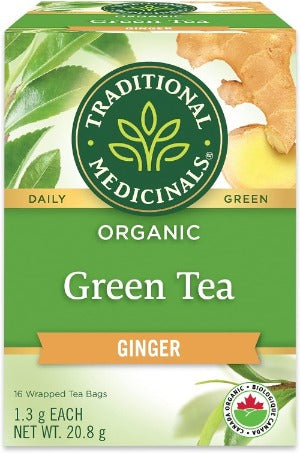 Organic Green Tea Ginger · 16 Tea Bags