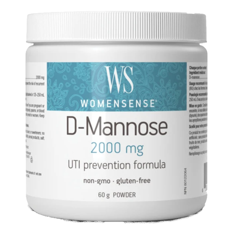 D-Mannose 2000 mg · UTI prevention formula · 60 g Powder