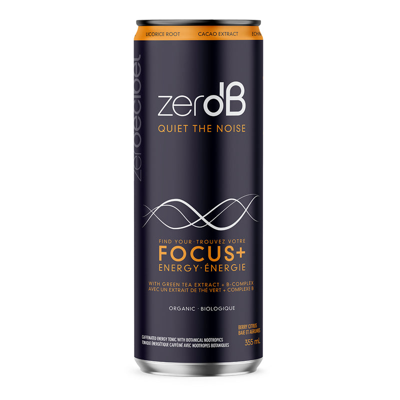 Zero dB Focus + Energy with Nootropics · 355 mL