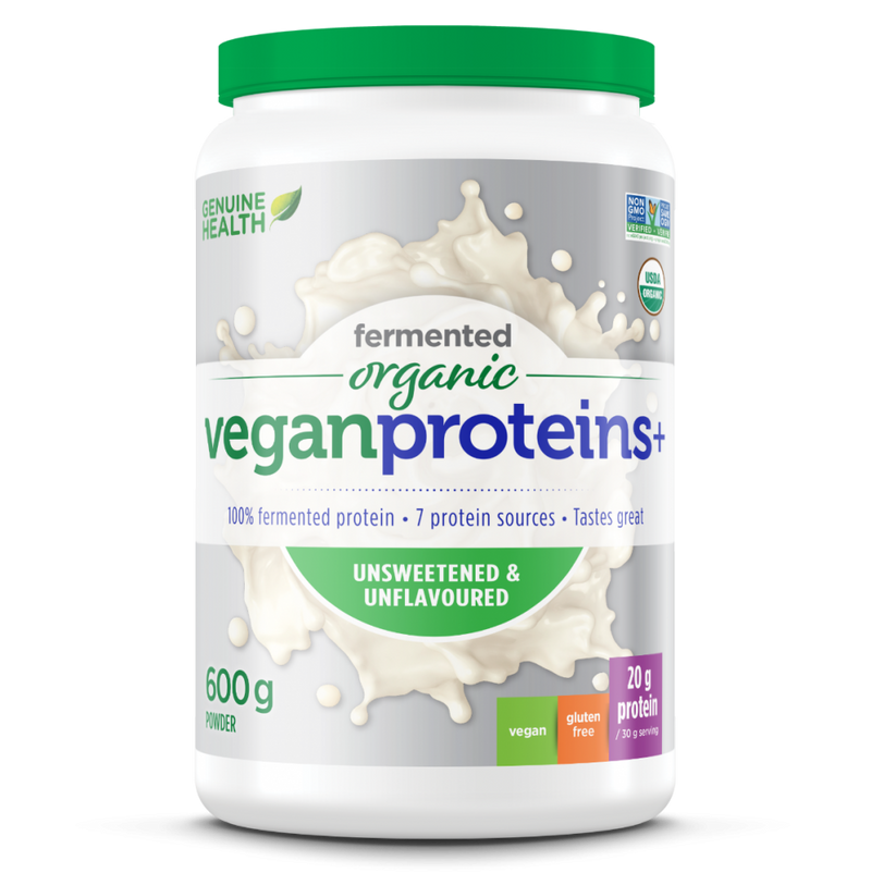 fermented organic vegan proteins+ ·  600 g