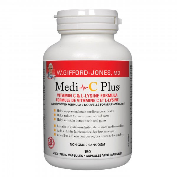 W. Gifford-Jones, MD · Medi C Plus · Vitamin C & L-Lysine Formula