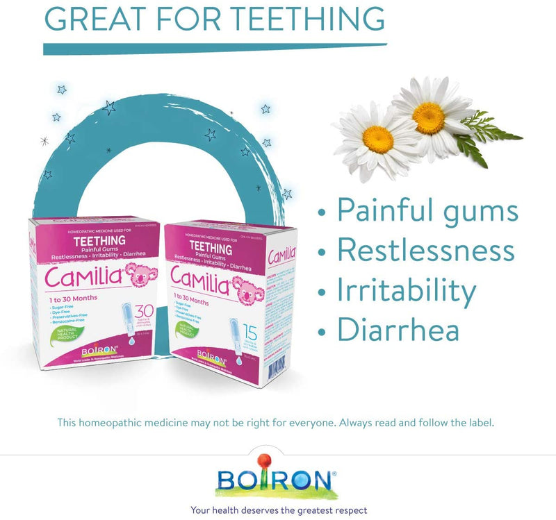 Camilia Teething 1 to 30 Months · 30 Doses