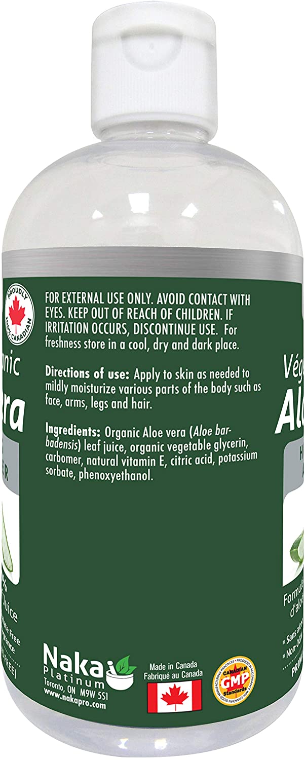 Organic Aloe Vera · 340 mL