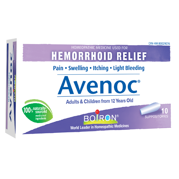 Avenoc Hemorrhoid Relief · 10 Suppositories