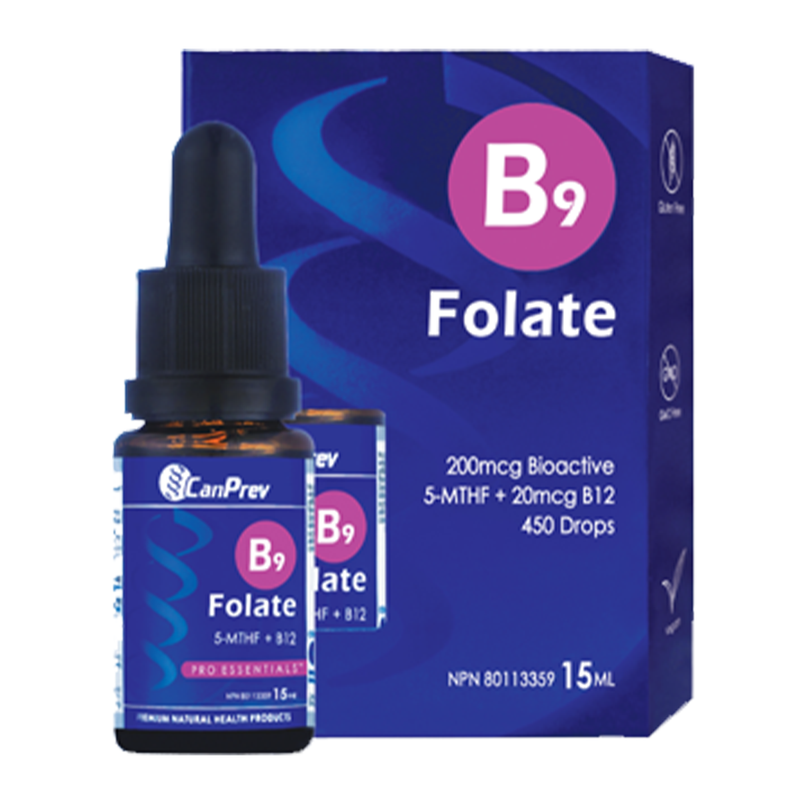 B9 Folate Drops 200 mcg · 15 mL