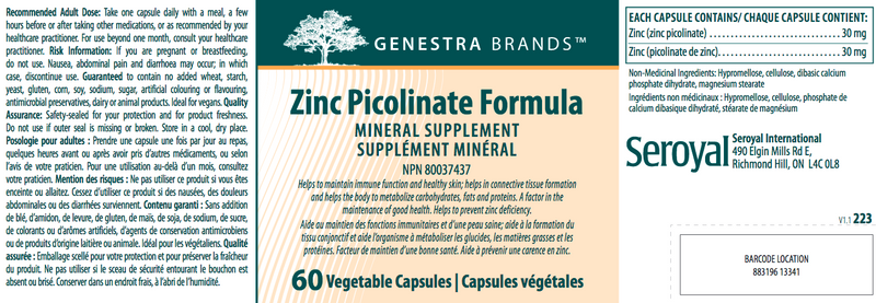 Zinc Picolinate Formula