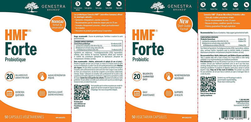 HMF Forte Shelf Stable · 50 Capsules