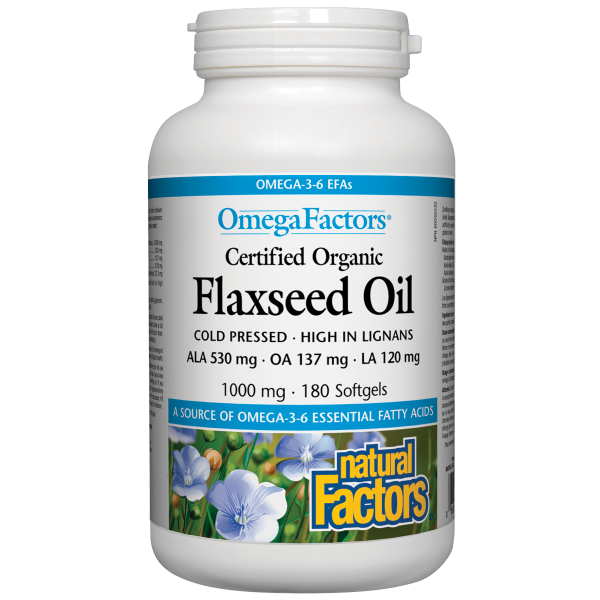 Certified Organic Flaxseed Oil