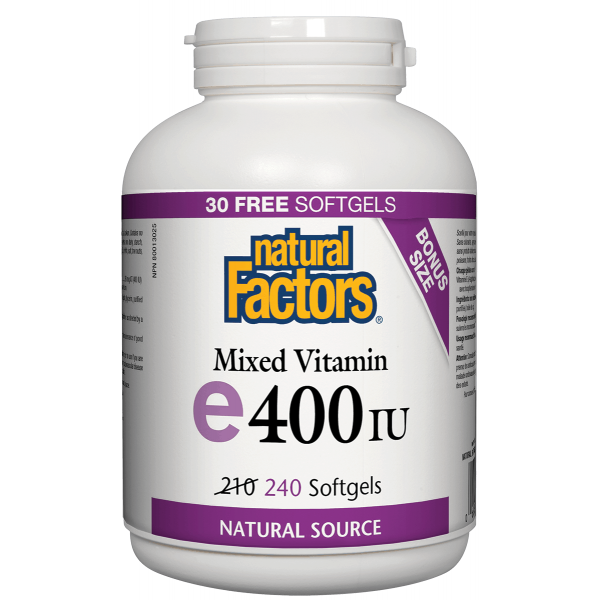 Mixed Vitamin E 400 IU · Natural Source