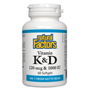 Vitamin K & D 120 mcg & 1000 IU