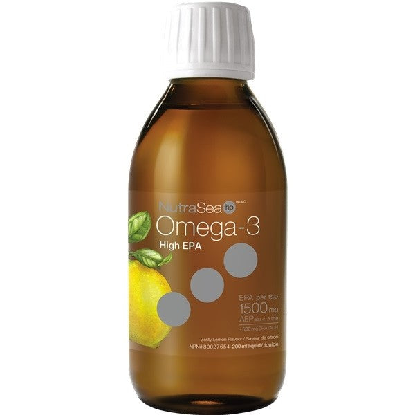 NutraSea HP Omega-3 High EPA Zesty Lemon · 200 mL
