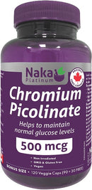Chromium Picolinate 500 mcg · 120 Capsules
