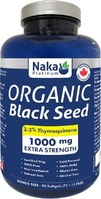 Organic Black Seed 1000 mg · 90 Softgels