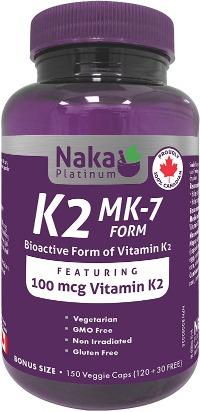 Vitamin K2 · 100 mcg · MK-7 Form