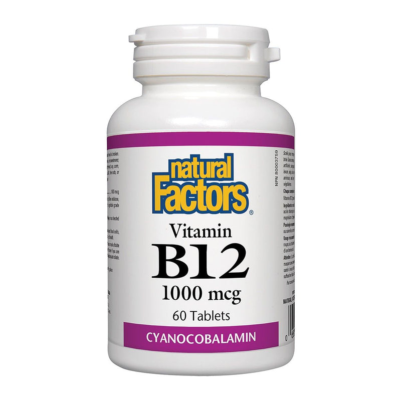 Vitamin B12 1000 mcg Cyanocobalamin · 60 Tablets
