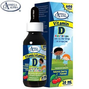Vitamin D3 Kids 500 IU Cherry Flavour · 30 mL