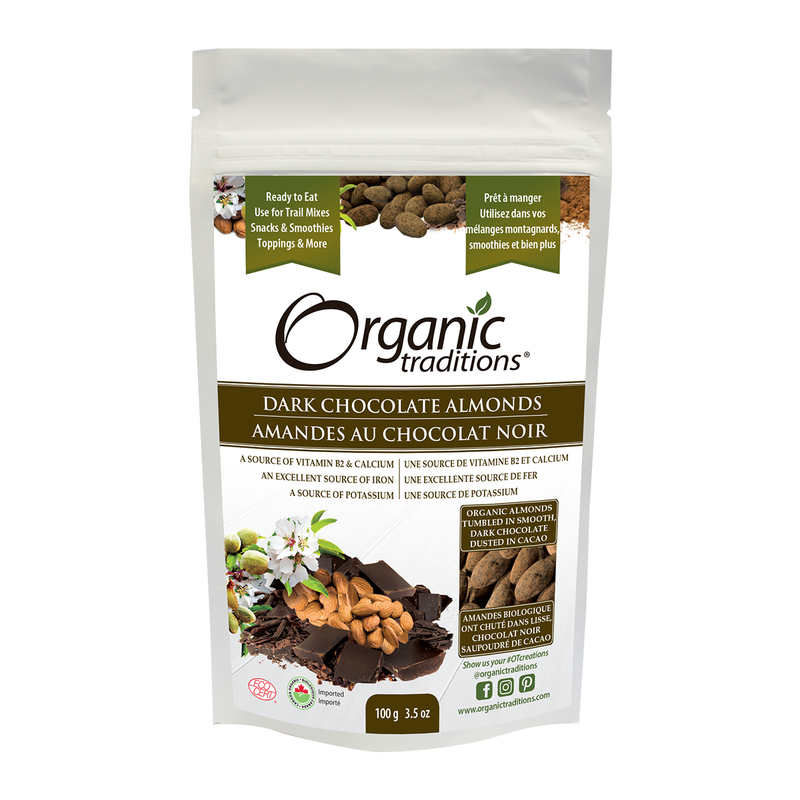Organic  Dark Chocolate Almonds