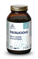 FIBERLICOUS · Helps Lower Cholesterol