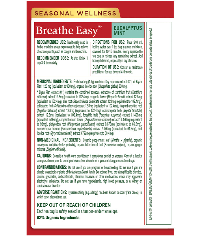 Breathe Easy · 16 Tea Bags