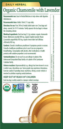 Organic Chamomile with Lavendar · 16 Tea Bags