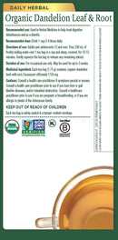 Organic Dandelion Leaf & Root · 16 Tea Bags